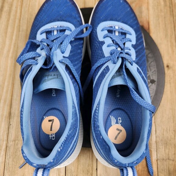 Womens Dansko Sky Blue Mesh size 7 (Euro 38) Athletic Oxford Sneakers Shoes - Picture 5 of 10